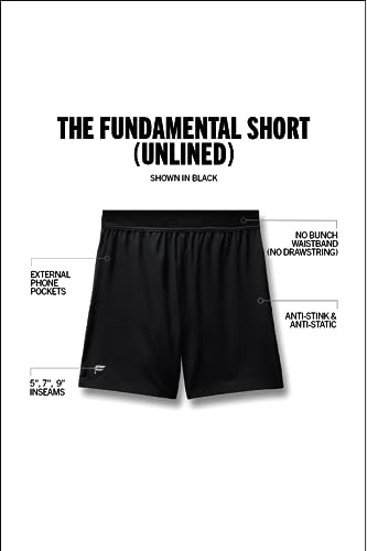 Fabletics Men's The Fundamental Short, Workout, Running, Training, Gym, Yoga, Ultra Lightweight, Athletic, Xs, Black #TOP5