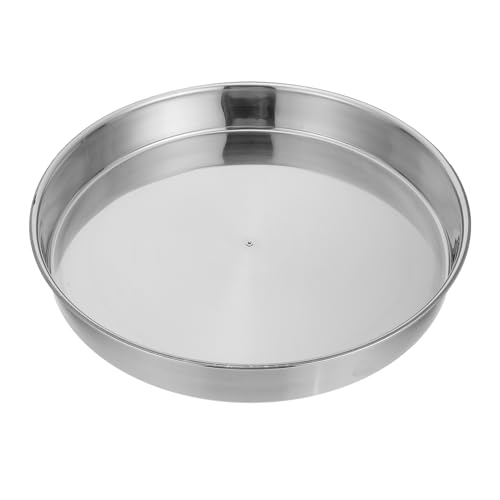 TOYANDONA Edelstahl Gewürzregal Drehbar Küchenaufbewahrung Rutschfest Großer Küchenwürzhalter für Haushalt Aromagewürze Organizer Aufbewahrungsbox Küche