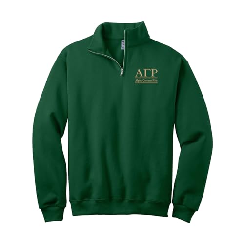 Sorority Letters Shop Alpha Gamma Rho Quarter Zip Pullover Sweatshirt