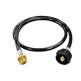 AOPANDA 5フィート プロパンアダプターホース 1ポンドから20ポンドコンバーター交換 QCC1/Type1タンク用 1ポンドのバルクポータブルアプライアンスを20ポンドのプロパンタンクに接続 - 認定
