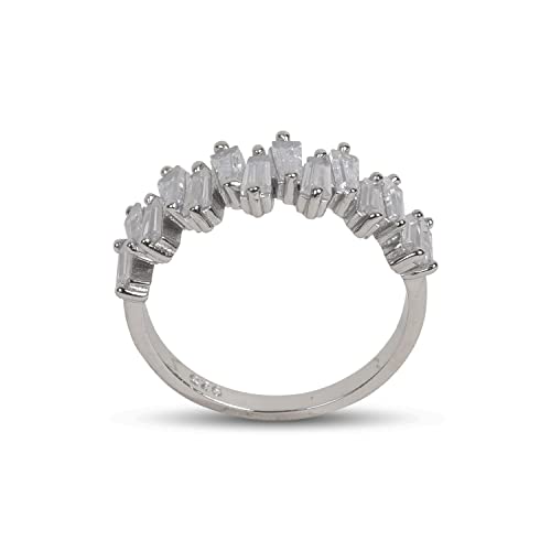 Image of 925 sterling silver rings pure silver diamond ring women Chandi Ki Ring