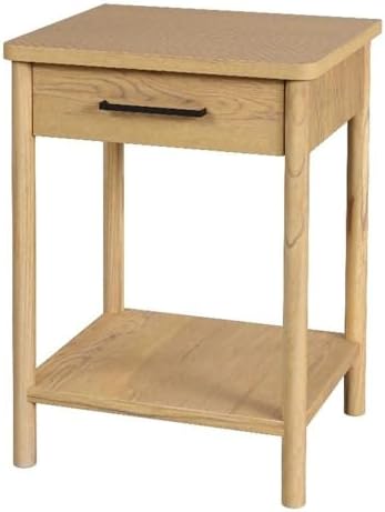 Butler Specialty Company Lennon 1 Drawer Rounded Leg Wood Nightstand - Natural