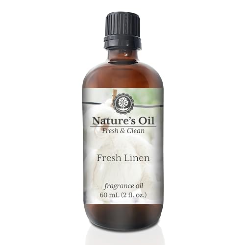 Image of Fresh Linen Fragrance Oil for Perfume, Cologne, Diffusers, Soap Making, Candle Making, Lotion, Home Scents, Linen Spray, Bath Bombs, Slime (2 Fl Oz)