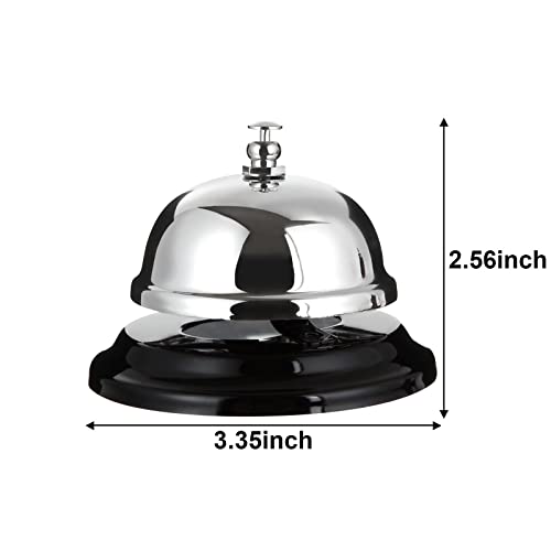 Cyeah 8 Pack Desk Bell Call Bell, 3.3 Inch Metal Anti-Rust Ringing Service Bell, Big Button Desk Bell For Service, Hotels, Schools, Restaurants, Warehouses, Hospitals, Reception And Pet Dog Training #TOP1