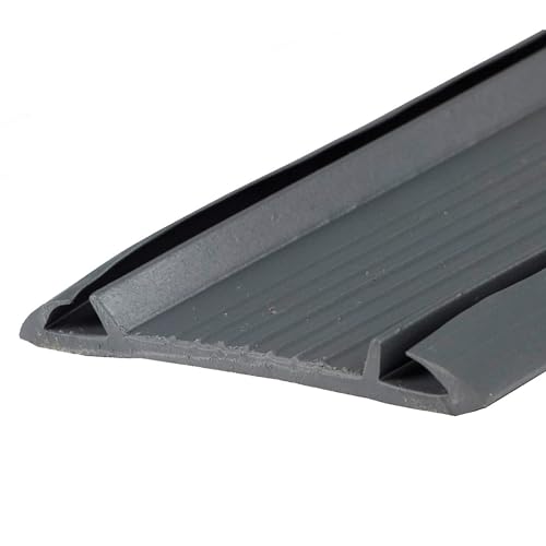 Image of M-D Building Products 13466 2 in. x 5 /8 in. x 36 in. Gray Vinyl Replacement Insert for Standard & Economy Thresholds