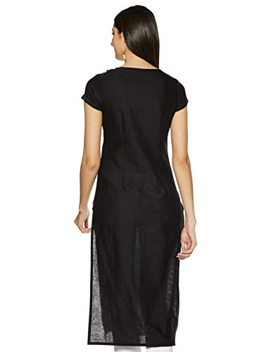 Image of W for Woman Women's Cotton Straight Fit Straight Kurta