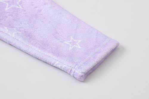 Image of Umeyda Girls Fleece Hooded Robes, Warm Printed Bath Robe for Kids Soft Fuzzy Bathrobe for Gifts