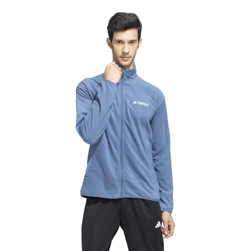 Image of adidas Men Polar Fleece Jacket |Mt Ess Fz Fl|