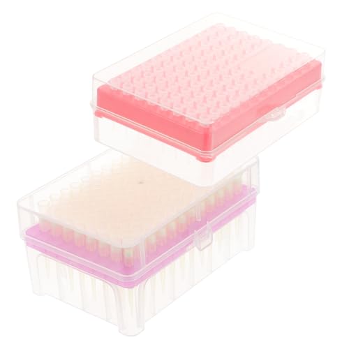 PRETYZOOM 2 Boxes 10ul/200ul Pipette Tips Plastic Filter Safe Material Efficient for Mixing