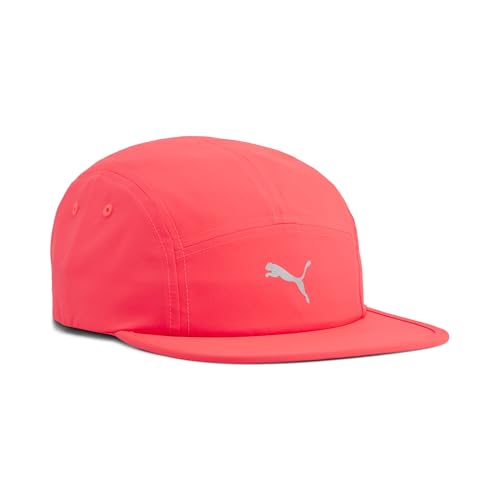 PUMA Gorra de 5 Paneles ESS Running OneSize, Ultra Red