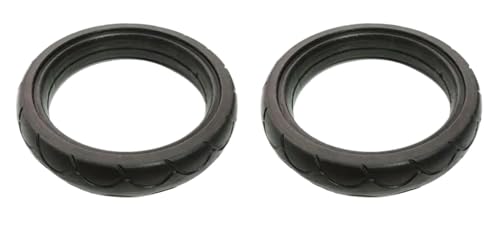 Neumático de rueda de cochecito compatible con Quinny Buzz Xtra rueda delantera personalizada de poliuretano cubierta de prueba sin cámara de repuesto para cochecito de bebé