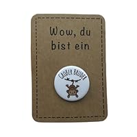 Anstecker Großer Bruder Affe | mit Sicherheitsnadel | 32mm | Geschenk großer Bruder | Schwangerschaft ankündigen | Geschenk zur Geburt | Geschenk Geschwister