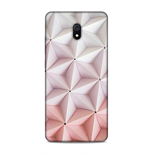 Image of Printed Mobile Back Hard Case Cover for Xiaomi Redmi 8A | Pink Stars, Multi Stars Black dot -2180