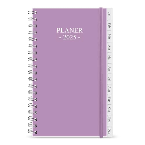 Nokingo Diary 2023 Diary,Agenda semanal A6 con páginas de planificación mensual y páginas de notas a rayas, 2023 Jan-2023 Dec, diario perfecto para tu planificación diaria, 9.5x17.1 cm, color morado