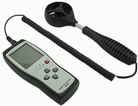 Digital Wind Speed Meter Anemometer Gauge Diagnostic-Tool Air Wind Velocity Meter 45m/s Temperature Measuring Data Hold，Multifunctional Measurement