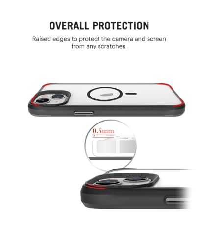 Image of DailyObjects Polycarbonate Case for iPhone 14 Compatible with Mag-Safe Wireless Charging,Hybrid Clear Slim Shockproof Back Cover