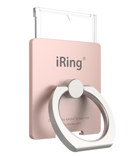 Soporte para teléfono móvil iPhone y Samsung con anillo extraíble para coche