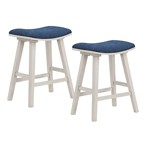 Coley 24-inch Saddle Stool Set