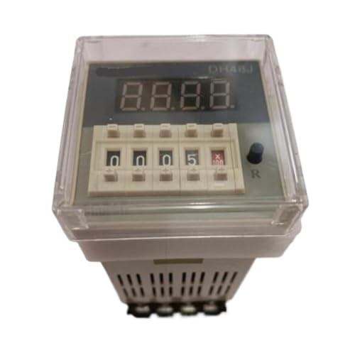 Contador digital DH48J-11A acíclico de 0-9999 para cuadros eléctricos con base de 11 pines y voltaje 36V CA