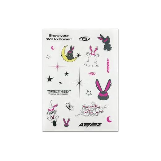 ATEEZ Official Tour Merch Temporary Sticker Sheet