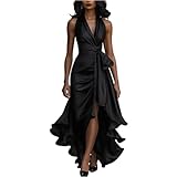 Vestidos De Fiesta Mujer Elegantes Vestidos Elegantes Mujer Entallado Manga Larga Vestido Elegante Ajustado Boda Invitada Ropa Sexy Slim Fit Coctel Largo Otoño Primavera Dress Negro XL