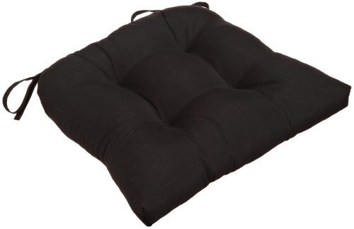 Arlee Micro Fiber Reversible Chair Pad, Black