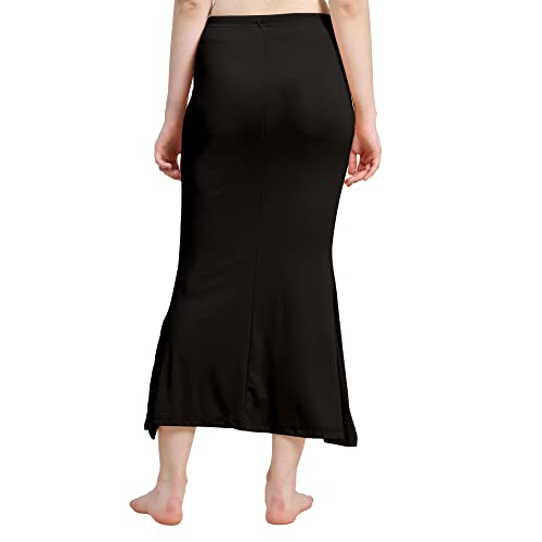 Image of Amazon Brand - Anarva Women Cotton Blended Saree Shapewear Regular Petticoat Skirt For Saree