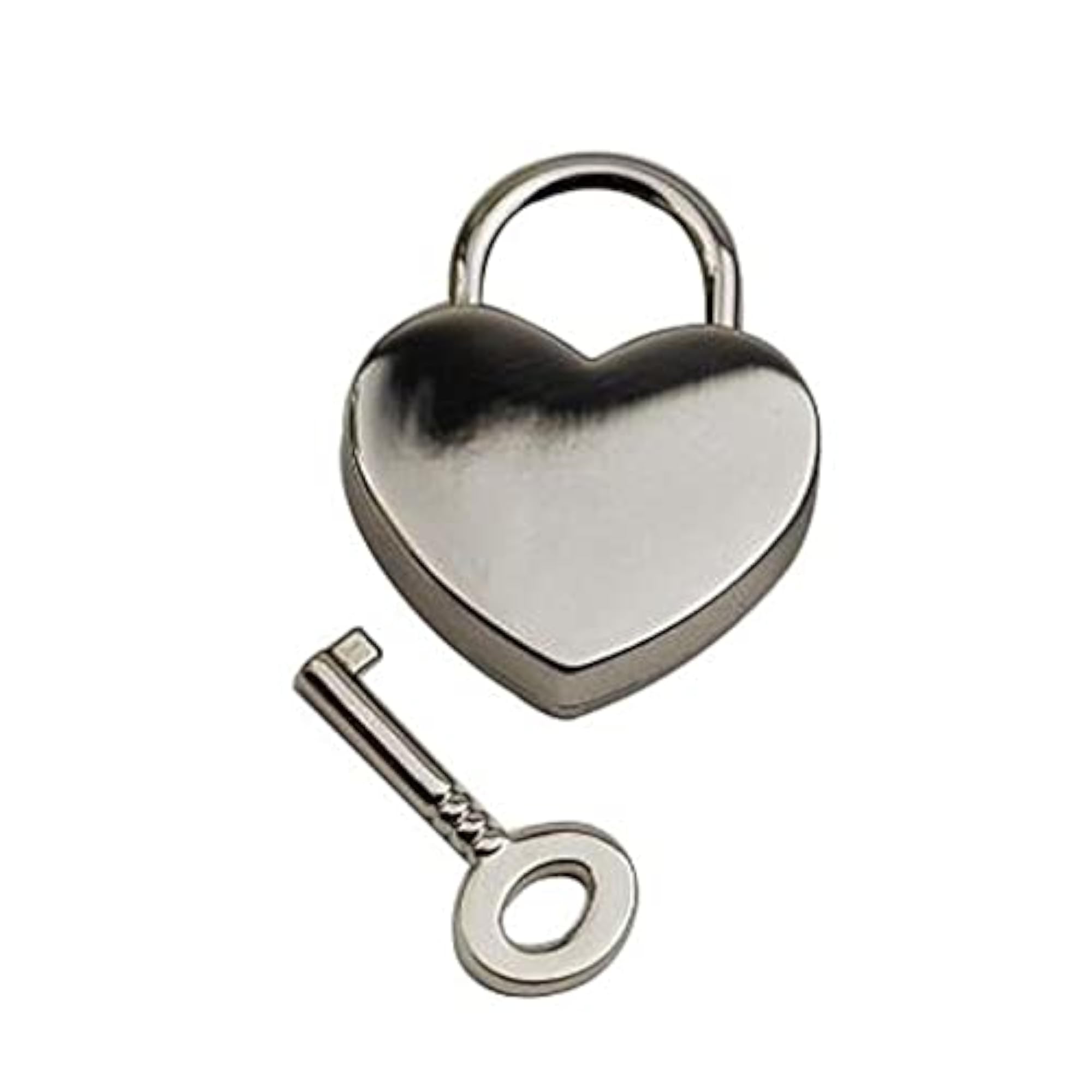 Mini Padlock Heart Shape Luggage Case Padlock With Key
