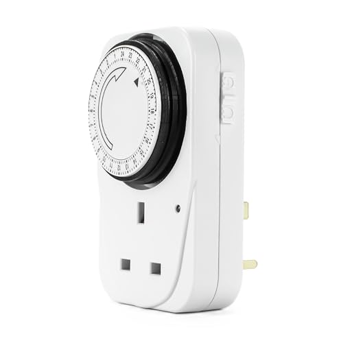 STATUS Timer Switch | 24 Hour Segment Timer Light Switch | White UK Plug | 24HT16