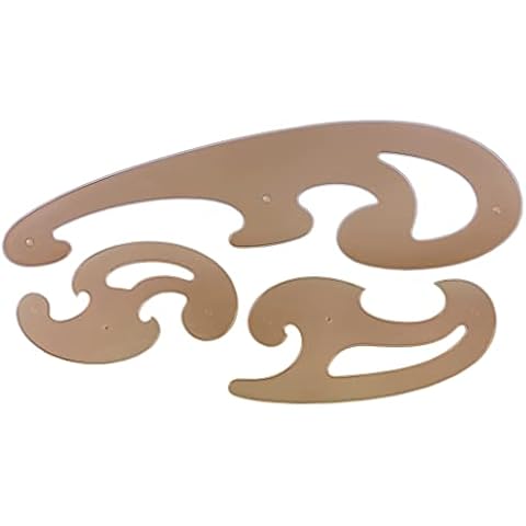 Linex College French Curve Set 3 Piece Cover