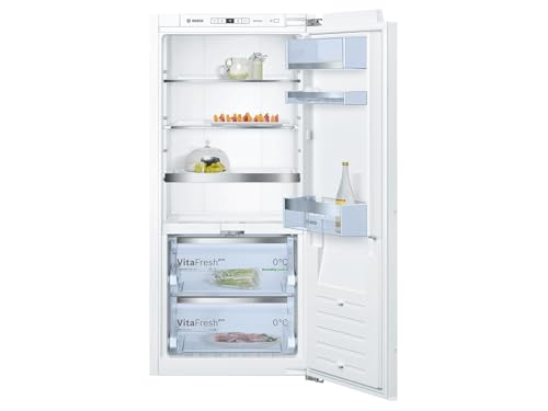 Bosch KIF41ADD0 Serie 8 Einbau-Kühlschrank, 122,5 x 56 cm Nische, 187 L, Flachscharnier, Made in Germany, VitaFresh pro 3x längere Frische, LED-Beleuchtung gleichmäßige Ausleuchtung Ohne Gefrierfach