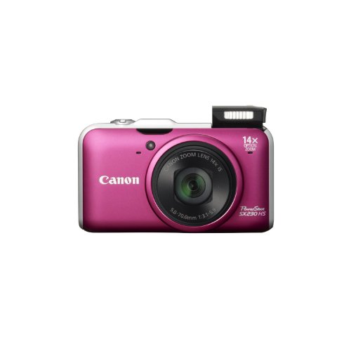 Canon PowerShot SX230 HS Appareil Photo Numérique 12,1 Mpix Zoom optique 14x Fonctions GPS Fuschia
