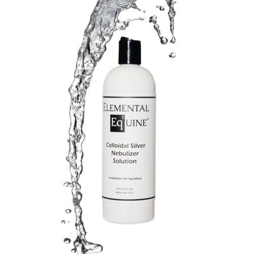 Elemental Equine Colloidal Silver Nebulizer Solution 16oz for Horses