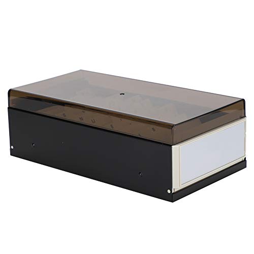 Tarjetero de visita con diseño ampliable extensible con tapa transparente protectora 2