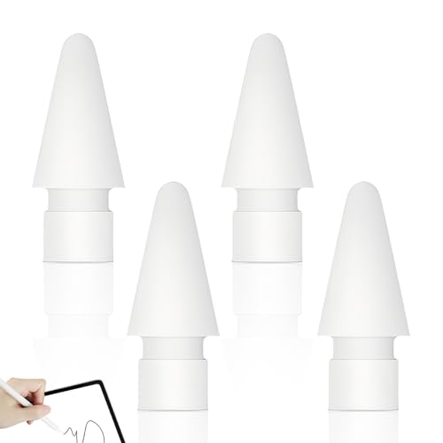 GNALIA Puntas Apple Pencil 4 Piezas, Puntas Repuesto Para Apple Pencil 2A/1A Generación Usb-C/Pro, Material Plástico Tamaño Estándar Alta Sensibilidad Para Ipad