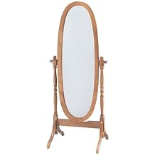 Acme Fynn Wood Cheval Mirror in Oak