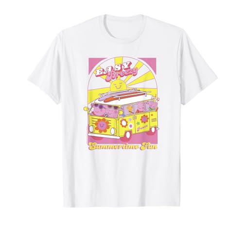 T-shirt Peppa Pig Retro Vacation imprimé portrait vintage été