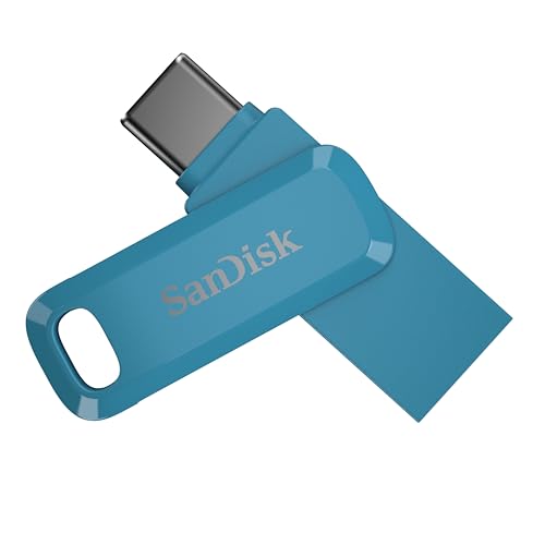 Image of SANDISK 2TB Ultra Dual Drive Go for USB Type-C Devices - Compatible with Laptops and Tablets - Up to 400MB /s - USB 3.2 Gen 1, SANDISK App Compatible - Navagio Bay - SDDDC3-2T00-G46NBB