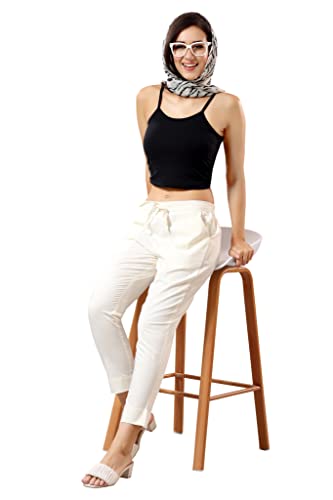 Image of TRASA Ultra Soft Cotton Regular and Plus 8 Colour Cotton Pants for Womens and Girls - Available Sizes : M,L,XL,2XL,3XL,4XL,5XL