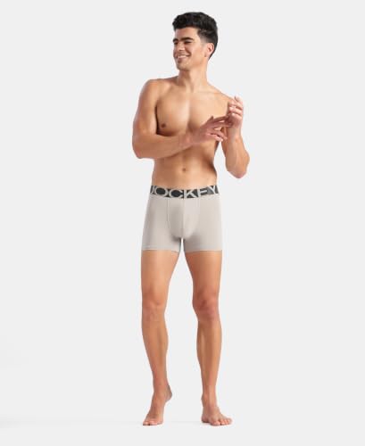 Image of Jockey IC28 Men Tactel Microfiber Elastane Stretch Solid Trunk with Moisture Move Properties