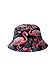 QWEHHEVG Flamingo palm leaf Men's Button Shirt Beach Shorts Set, Hawaiian Short Sleeve Shirt Quick Dry Beach Shorts 2 Pcs with Bucket Hat