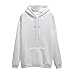 Produktbild Damen Hoodie Drucke Kapuzenpullover Lange Ärmel Pullover Einfarbig Kapuzenpullis Mode Bequem Sweatshirt Herbst Winter Kapuzenshirt mit Kordel und Taschen Casual Bluse