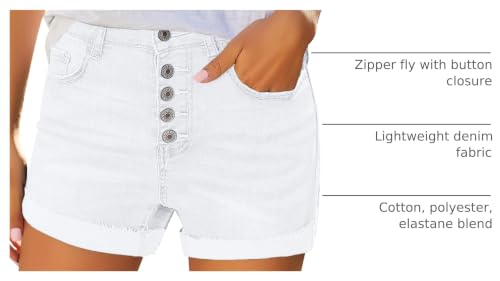 Image of MODARANI Denim Shorts for Women Distressed Jean Shorts Ripped Summer Hot Short