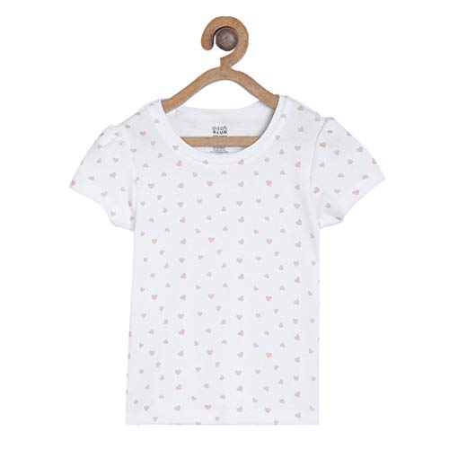 Image of miniklub Baby Round Neck Short Sleeve Knitted Cotton Top, Pack of 2 (Multi Color)
