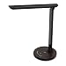 TaoTronics White Wood Grain LED Desk, Eye-Caring Table, Dimmable Office Lamp with USB Charging Port, 5 Lighting Modes with 7 Brightness Levels, Touch Control, 12W