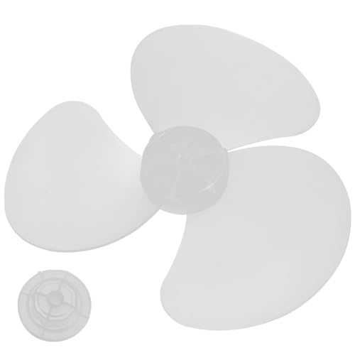 LIFKICH 通用卓上扇風機用交換ファンブレード 三羽根 透明白 プラスチック製 静音設計 スタンディングファン対応 修理用部品 簡単取付け