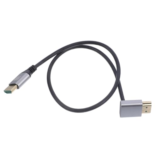 NULYLU Male to Male Video Cable Flexible Right Angle Connector for Tv Monitor and and User-Friendly Design for Seamless Entertainment Connection