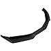 IKON MOTORSPORTS, Front Bumper Lip Compatible with 2016-2018 Chevy Camaro LT and RS Model Only, ZL1 Style Unpainted Raw Material Black PP Front Lip Finisher Under Chin Spoiler Add On