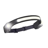Suprema, Luxen, Torcia LED da Testa Ricaricabile, Lampada Frontale con Sensore Movimento, Luce COB 300 lm, LED Laterali, 8 Modalità, IP54, Batteria 500mAh, USB-C, Silicone