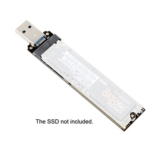 Adaptador USB 3.1 a NVMe M-Key PCI-E para SSD M.2 miniatura 4